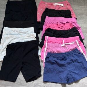 Girls Lot of 13 Shorts - Sizes 10/12 and 14